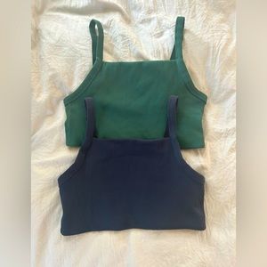 AERIE Offline Bralettes both size S double lined!